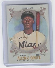 2021 Topps Allen & Ginter Jazz Chisholm #231 Hot Box Holo Foil Rookie RC Marlins