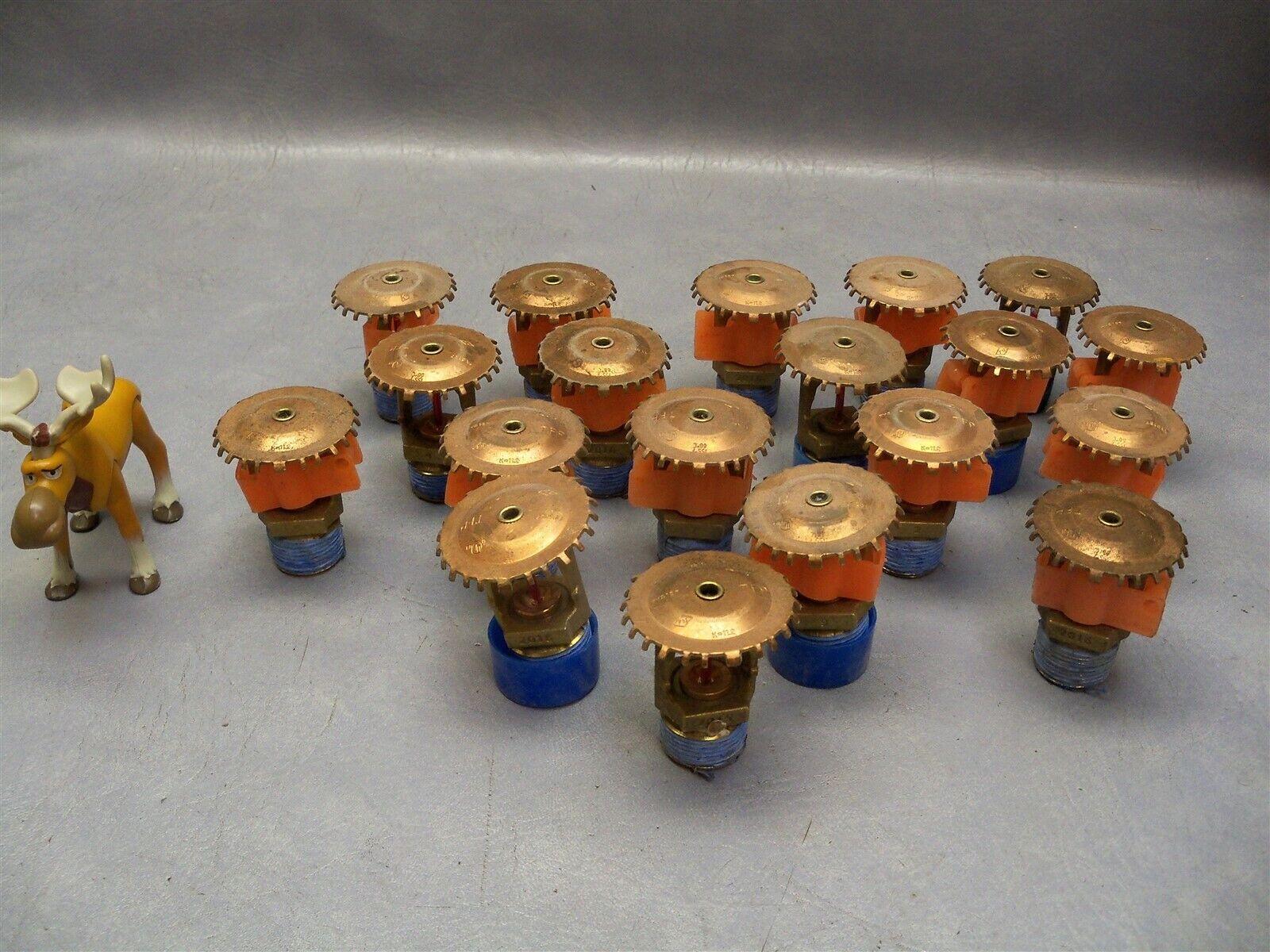 Upright Brass Surprise price Sprinkler Ultra-Cheap Deals Head 155F Tyco Lot of 19 4