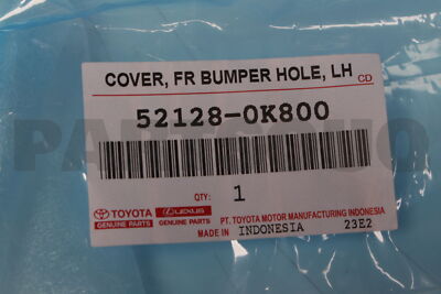 521280K800 Genuine Toyota COVER FR BUMPER HOL 52128-0K800 | eBay