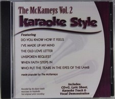 The McKameys Volume 2 Christian Karaoke Style NEW CD G Daywind 6 Songs