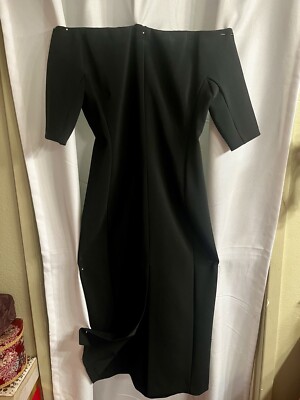 Zara - Off the shoulder Pencil Cut Dress In Black | eBay