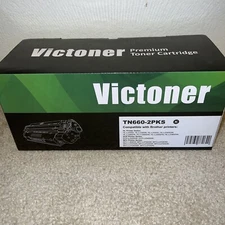 VICTONER TN660 2 Pack Compatible With Brother Printers Brand New