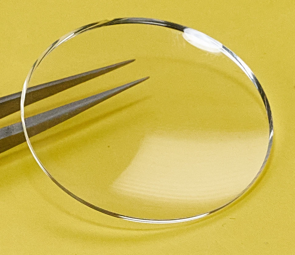 STERNKREUZ Snap In Cupola Acrilico Orologio Cristalli Vetro Ricambio 22mm-50mm - Immagine 2 di 4