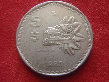 MEXICO - $5 - 1980 - NICE CONDITION - ADD TO YOUR COLLECTION - LOOK !!!!