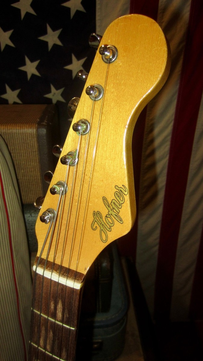 1965 Hofner Galaxie 176 Sunburst w Original Funky Cool Gig Bag | eBay