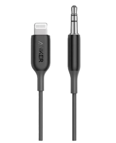 Anker 3.5mm Audio Cable With Lightning iPhone iPad iPod Black 3ft  MFi-Certified - Picture 1 of 2
