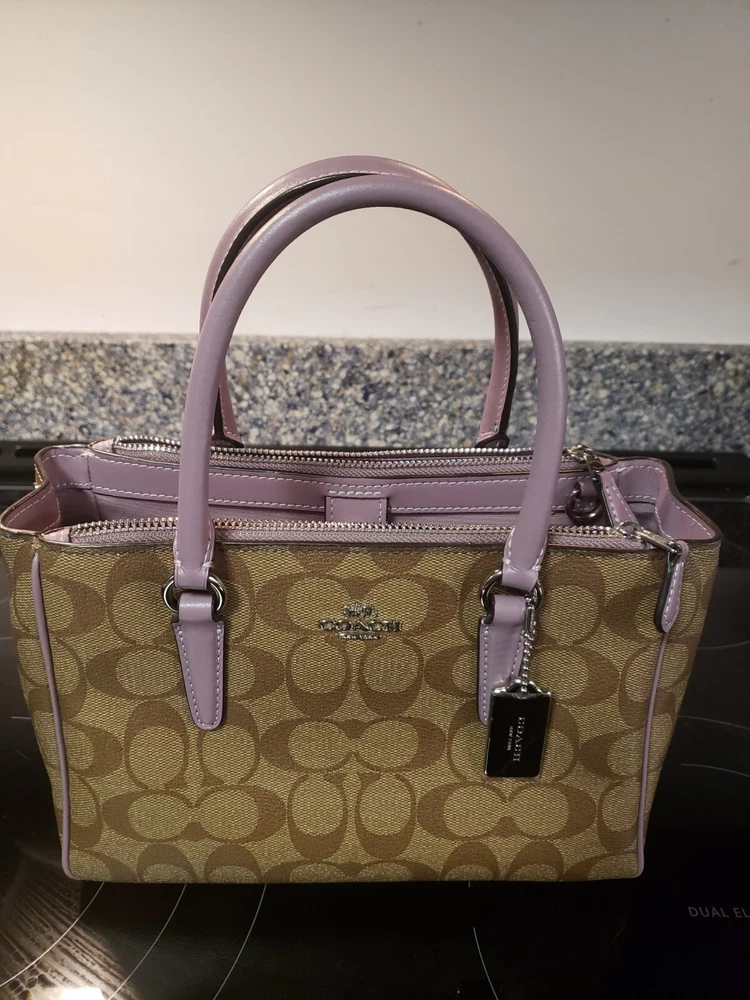 Coach F67027 Mini Surrey Carryall Satchel Crossbody in Signature Canvas