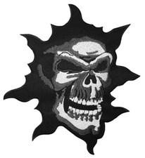 LARGE SIZE DARKNESS SKULL Dreaming Dead Evil Biker Jacket Vest Sew Iron on Patch