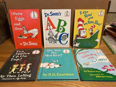 【説明用】Dr. Seuss Beginner Books入門シリーズ6冊セット Dr. Seuss's Beginner Book Boxed Set Collection: The Cat in