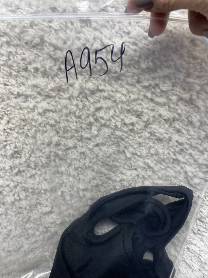 Lululemon Women’s Size 4 Black Sports Bra Sheer Back Great Condition eBay