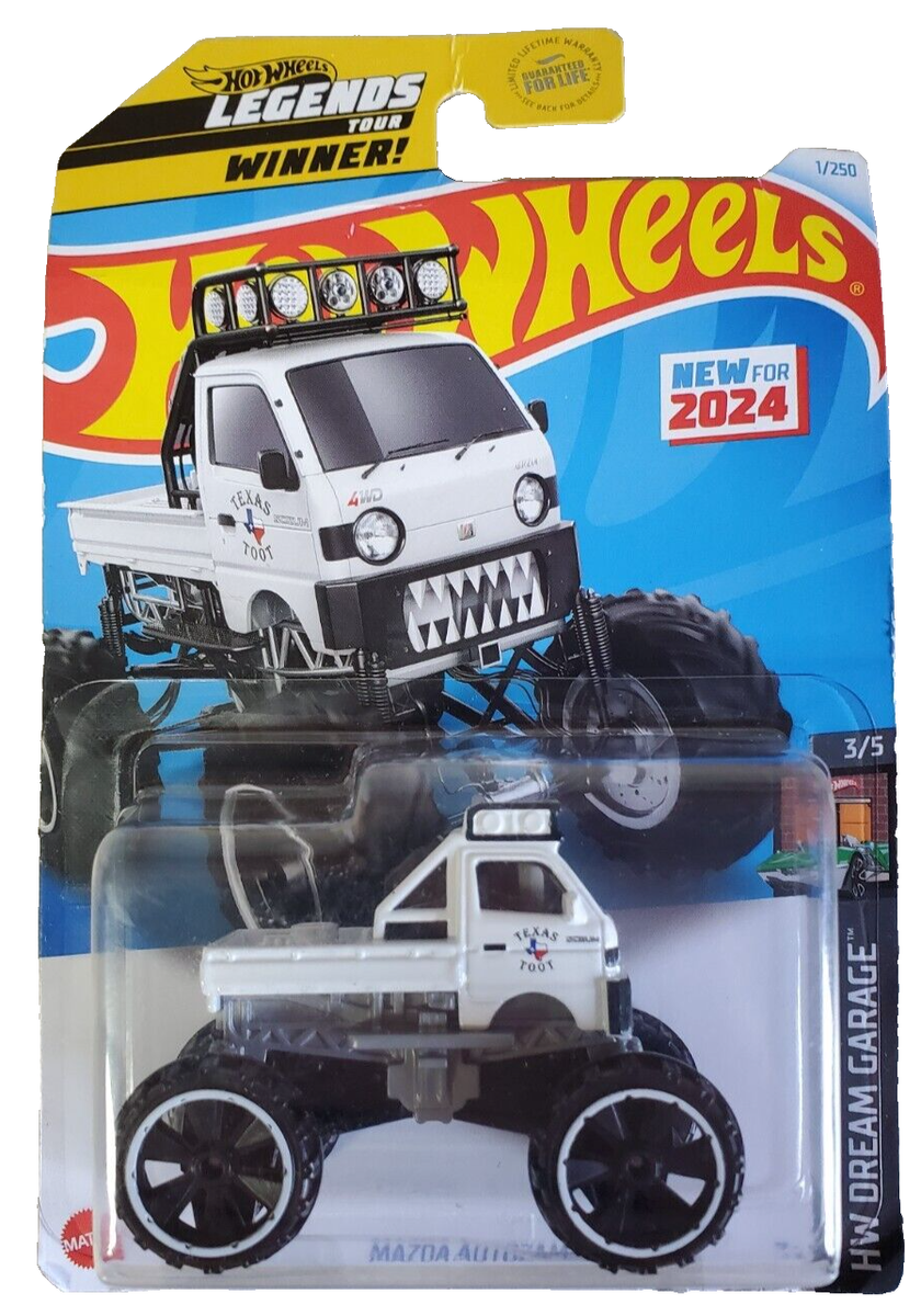 Hot Wheels. Mazda Autozam. Monster Truck. Legends Tour Winner. 1