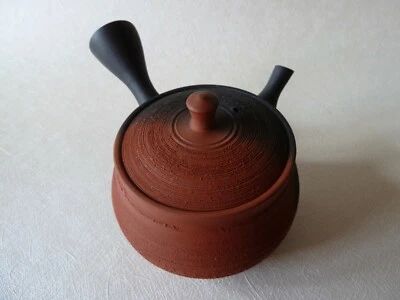 Tokoname Japanische Teekanne,Kyusu,Gyokko,Handmade,handgefertig, - Bild 1 von 4