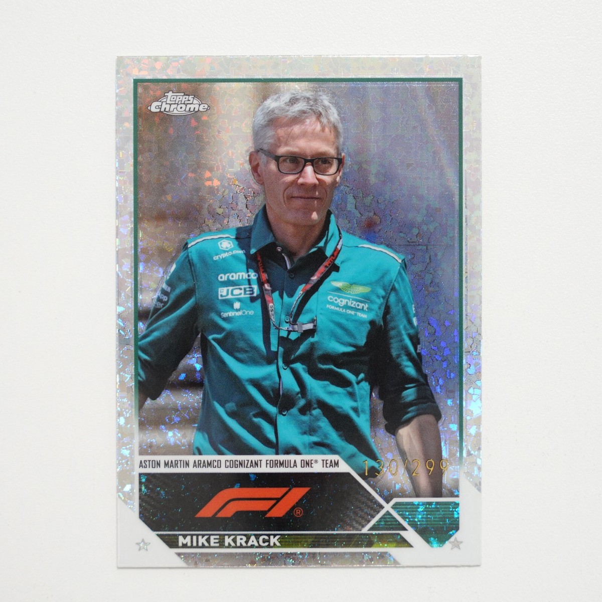 2023 Topps Chrome F1 Racing F1 Crew Team Mini Diamond #94 Mike Krack /299