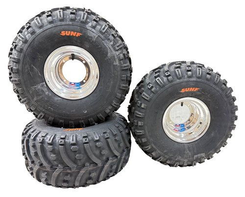 DWT Front Rear Rims Sunf A032 Tires 22x11-8 Honda ATC 110 185 125M 200S ...