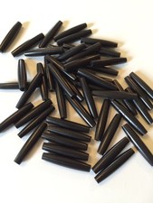 50 Pieces Of 1 1/2" Black Buffalo Horn Hair pipe Choker Beads