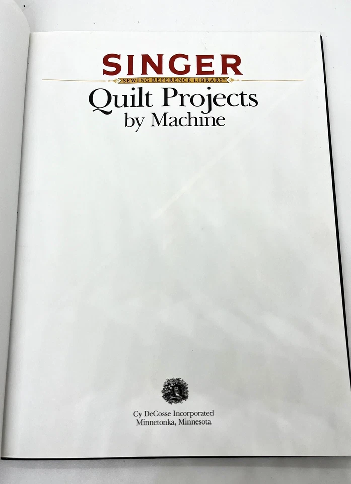 VintageQuilt Projects by Machine: Singer Sewing Reference Library Hardcover 1992 - Image 3 of 4