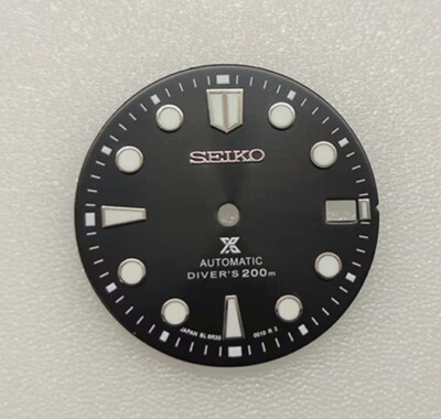 Black Brand-new Watch Dial for 7S26 NH35 SKX007 Movement 2 Positiions 28.5mm