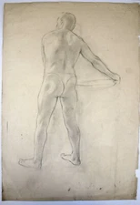 Elspeth Buchanan (1915-2011) Male life study. Edinburgh College of Art