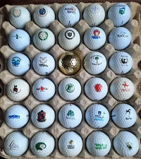 Mix Vintage Logo Golf Balls and recent Country Clubs, Golf Clubs, Links select