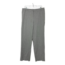 Talbots Stretch Women's Size 16 Classic Straight Leg Dress Pants Light Gray