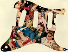 Stratocaster Strat Pickguard Custom to fit Fender SSS11 Hole ELITE Planet Terror