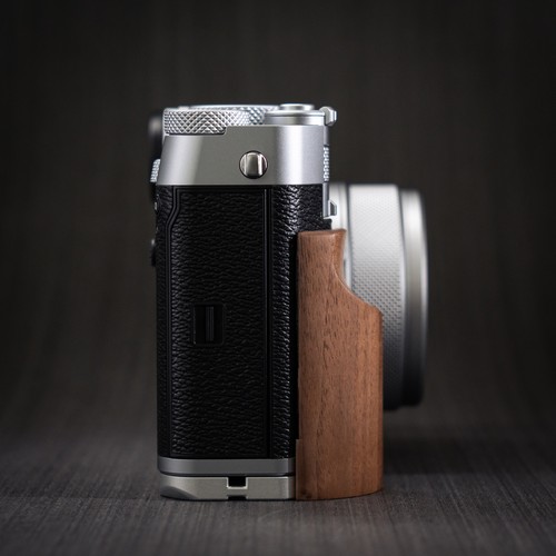 Poignée en bois fait main plaque L base en alliage pour support appareil photo Fujifilm GFX100RF - Photo 27 sur 48