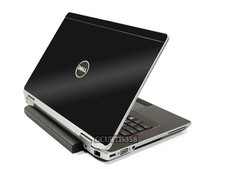 3D CARBON FIBER Vinyl Lid Skin Cover Decal fits Dell Latitude E6320 Laptop