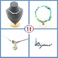 ParüRe Schmuck Armband Halskette 15 Perlen Larimar Von Republik GrößE Personnal