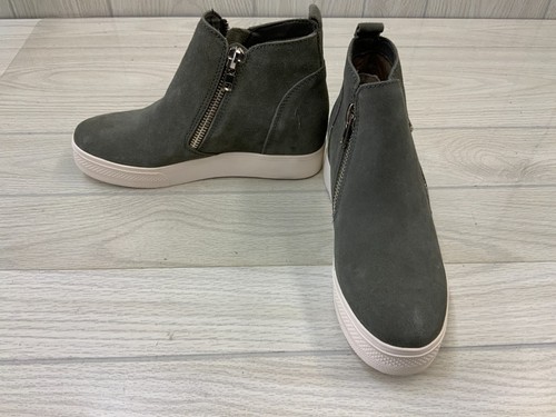 steve madden wedge sneakers grey