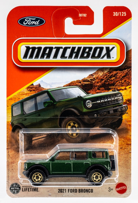 2025 Matchbox #30 2021 Ford Bronco ERUPTION GREEN | FSC | eBay