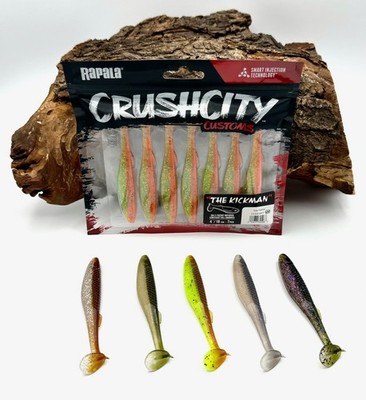 Rapala Crushcity Customs The Kickman 4'' 10cm 6,5g 7 Stück Gummiköder Gummifisch