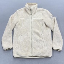 The North Face Fleece Jacket Womens Medium Cream Sherpa Full Zip High Pile