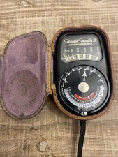 Weston Master II Universal Exposure Meter Model 735 w/ Original Leather Case