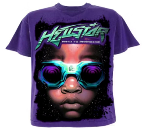 Hellstar Goggles T Shirt Purple Size XL