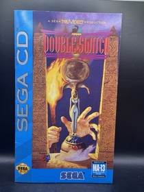 Double Switch (Sega CD, 1993) CIB w/ Registration Card Tested & Working