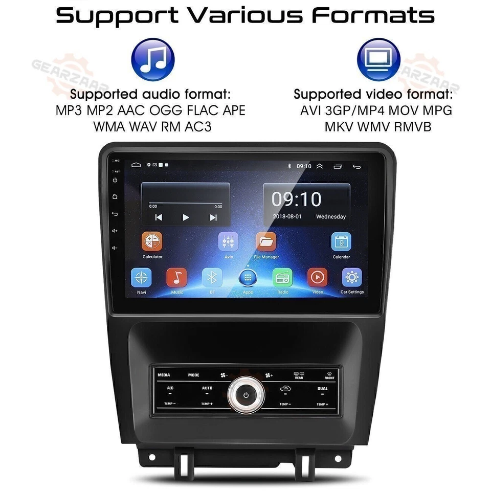 For 2005-2014 Ford Mustang Apple Carplay Car Radio Android 12.0 Navi GPS Player- - Image 2 of 4