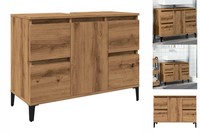 Waschbeckenunterschrank Artisan-Eiche 80X33X60 Cm Spanplatte