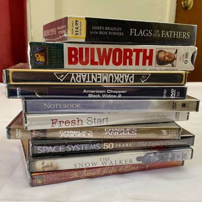 DVD VHS Audio BOOK CDs Media Lot Park Space Charlie Discovery Channel Notebook