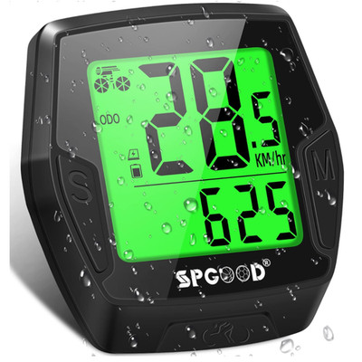 Fahrradcomputer Kabellos 21 Funktionen HD Display Automatischer Start Stopp