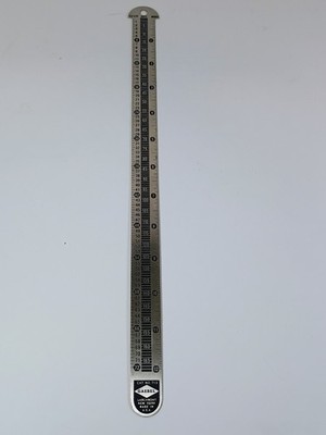 Gaebel No. 713 Typesetting Steel Ruler 12