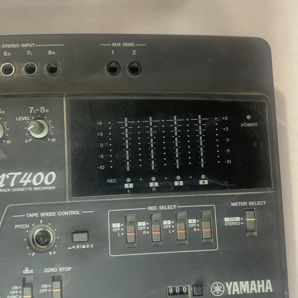  YAMAHA MT400 Multitrack Cassette Tape Recorder Powers On As Is - Image 4 of 4