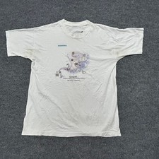 Siemens T-shirt Mens Size XL White Cathcor Graphic Distressed Tech Promo Shirt
