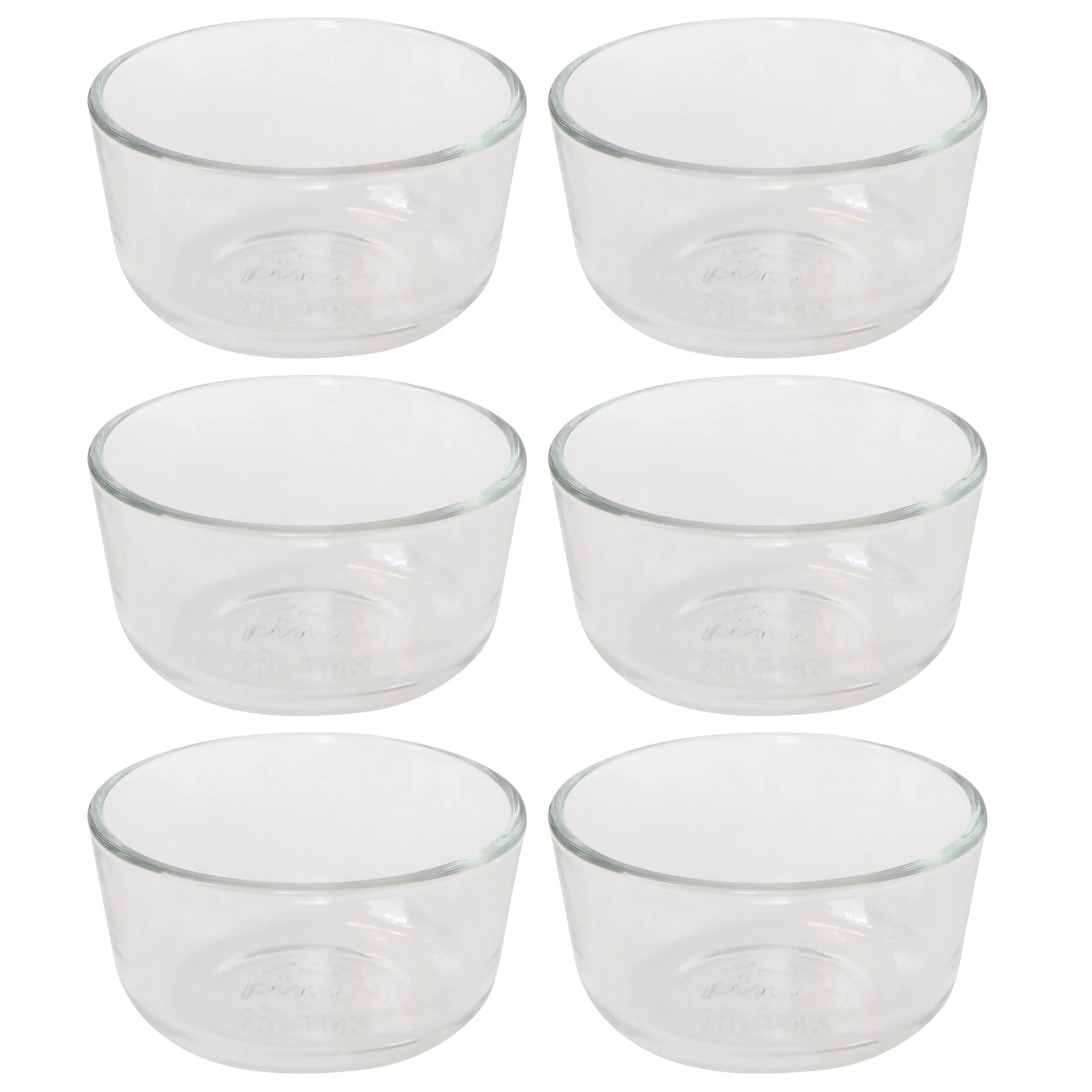 Pyrex 7202 1-Cup Glass Bowl (6-Pack)