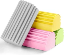 Damp Duster Sponge Reusable 4pk Magic Cleaning Brush for Window Tracks Mirrors