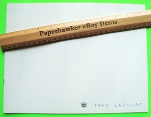 1968 CADILLAC DLX 24-pg CATALOG Brochure CONVERTIBLE DeVille ELDORADO Limo XLNT+