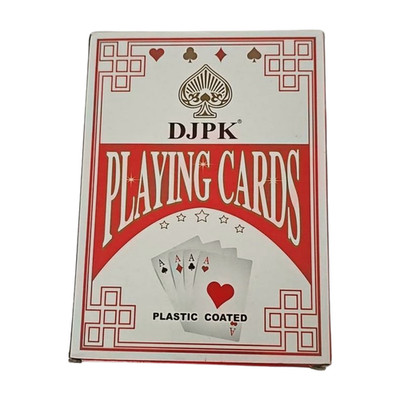 DJPK Jumbo Kartenspiel Plastic Coated 54 Karten Übergroß Party Trinkspiel