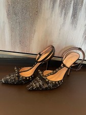 Kate Spade New York Lydia Studded T-Strap Tweed Pumps Size 9