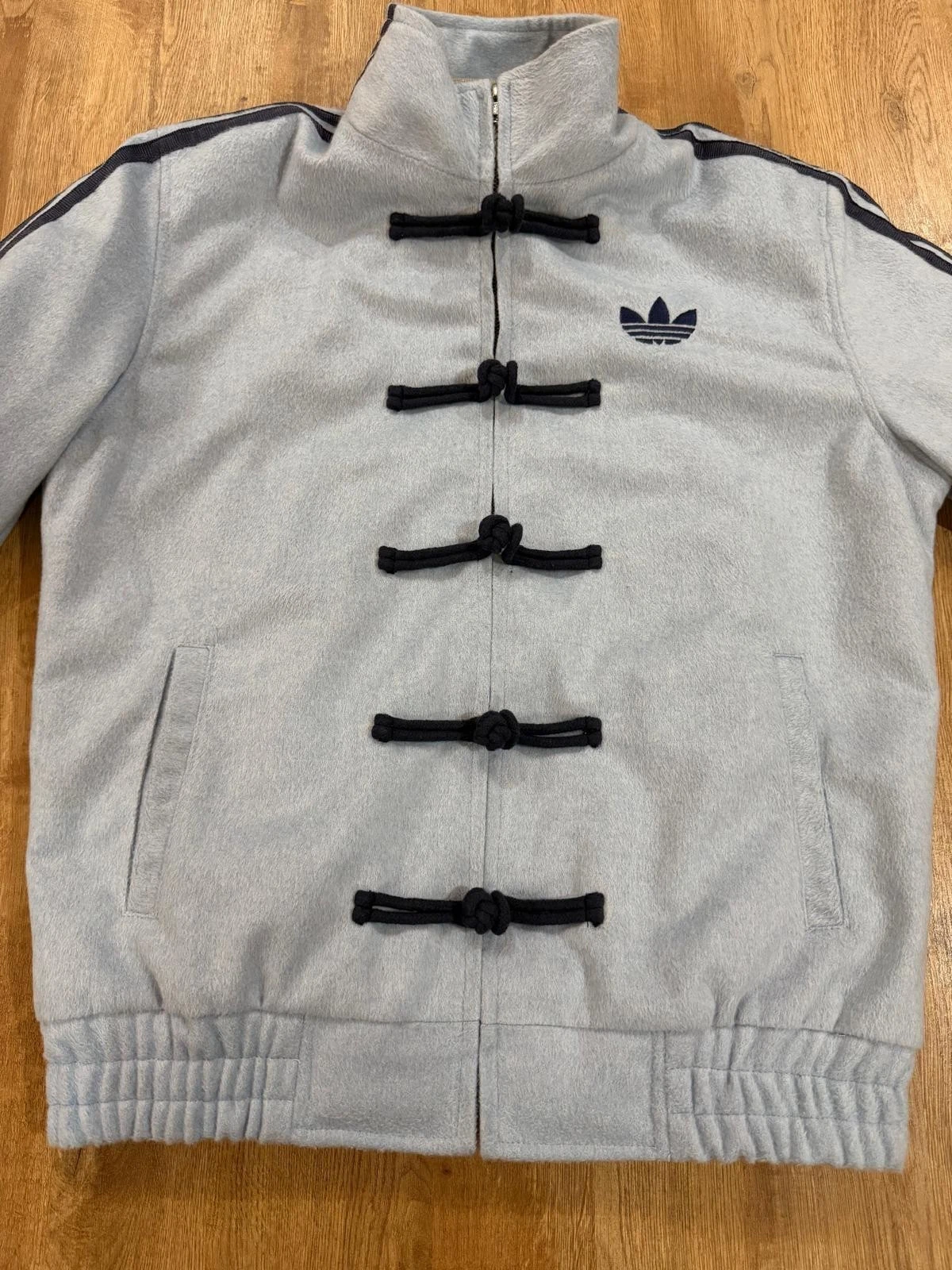 Adidas Original Light Blue Chinese New Year Tang Jacket | Size S - 2XL | New - product detail image 1