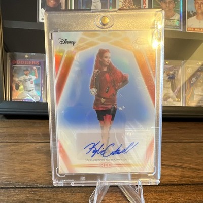 Topps 2026 Disney Neon Chrome Neon Etch Auto Red Parallel Kylie Cantrall CNA-KC