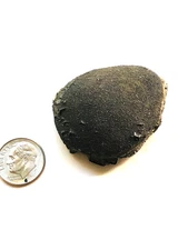 VOLCANIC BOMB LAVA SPECIMEN 1.7 oz 1.75 x 1.50 x .50" ROCK Good Display